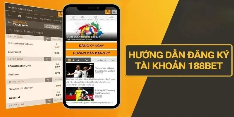 Hướng dẫn đăng ký tài khoản tại 188BET